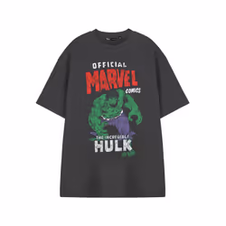 Marvel The Incredible Hulk Short Sleeved T-Shirt (Mens Grey) - Medium