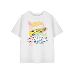 Hot Wheels Short Sleeved T-Shirt (Boys White) - 7-8 Years