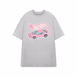 Hot Wheels Short Sleeved T-Shirt (Womens Grey) - Medium
