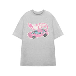 Hot Wheels Short Sleeved T-Shirt (Womens Grey) - Medium