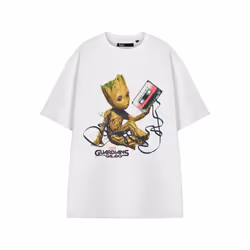 Marvel Guardians Of The Galaxy Short Sleeved T-Shirt (Mens White) - Small