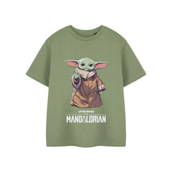 Star Wars The Mandalorian Short Sleeved T-Shirt (Boys Green) - 11-12 Years