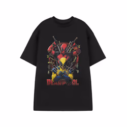Marvel Deadpool Short Sleeved T-Shirt (Mens Black) - X-Large