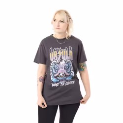 Disney Villains Short Sleeved T-Shirt (Womens Grey) - XX-Large
