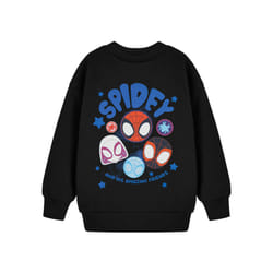 Spiderman Sweatshirt (Boys Black) - 7-8 Years