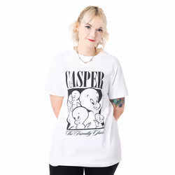 Casper Short Sleeved T-Shirt (Unisex White) - Large