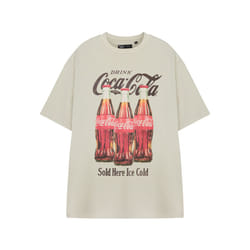 Coca Cola Short Sleeved T-Shirt (Unisex Beige) - XXX-Large