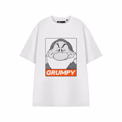 Disney Snow White & The Seven Dwarfs Short Sleeved T-Shirt (Mens White) - Medium