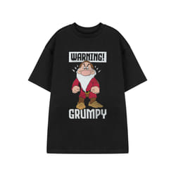 Disney Snow White & The Seven Dwarfs Short Sleeved T-Shirt (Mens Black) - Large