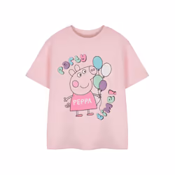 Peppa Pig Short Sleeved T-Shirt (Girls Pink) - 2-3 Years