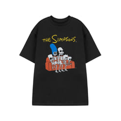 The Simpsons Short Sleeved T-Shirt (Mens Black) - X-Large