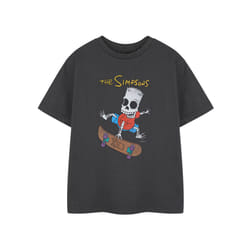 The Simpsons Short Sleeved T-Shirt (Boys Grey) - 7-8 Years