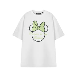 Disney Minnie Mouse Short Sleeved T-Shirt (Womens White) - Medium