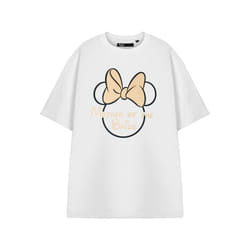 Disney Minnie Mouse Short Sleeved T-Shirt (Womens White) - Large
