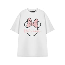 Disney Minnie Mouse Short Sleeved T-Shirt (Womens White) - X-Large