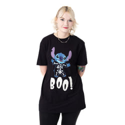 Disney Lilo & Stitch Short Sleeved T-Shirt (Womens Black) - XX-Large