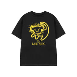 Disney Short Sleeved T-Shirt (Unisex Kids Black) - 5-6 Years