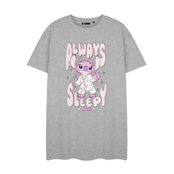 Disney Lilo & Stitch Short Sleeve Nightdress (Womens Grey) - Medium