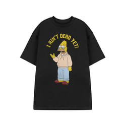 The Simpsons Short Sleeved T-Shirt (Mens Black) - Large
