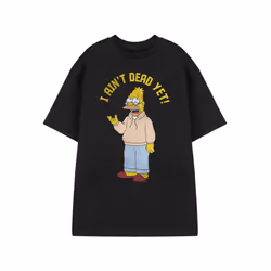 The Simpsons Short Sleeved T-Shirt (Mens Black) - XX-Large