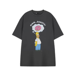 The Simpsons Short Sleeved T-Shirt (Mens Grey) - X-Large