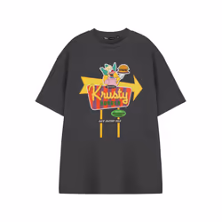 The Simpsons Short Sleeved T-Shirt (Mens Grey) - XX-Large