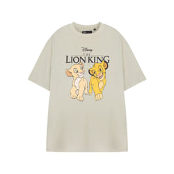 Disney The Lion King Short Sleeved T-Shirt (Womens Beige) - XXX-Large