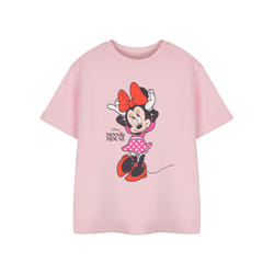 Disney Short Sleeved T-Shirt (Girls Pink) - 7-8 Years