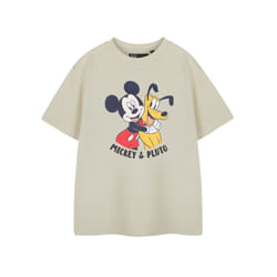 Disney Short Sleeved T-Shirt (Boys Beige) - 7-8 Years
