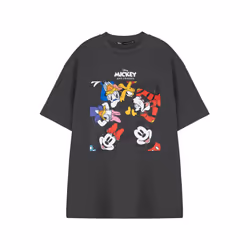 Disney Short Sleeved T-Shirt (Unisex Grey) - Small