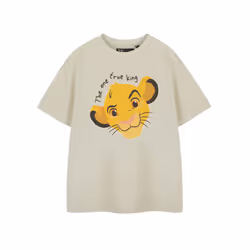 Disney The Lion King Short Sleeved T-Shirt (Unisex Kids Beige) - 9-10 Years