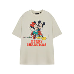 Disney Short Sleeved T-Shirt (Womens Beige) - X-Large