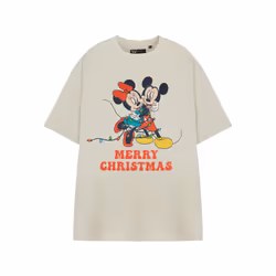 Disney Short Sleeved T-Shirt (Womens Beige) - XX-Large