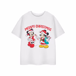 Disney Short Sleeved T-Shirt (Girls White) - 7-8 Years