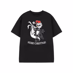 Disney Short Sleeved T-Shirt (Unisex Kids Black) - 7-8 Years