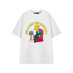 The Simpsons Short Sleeved T-Shirt (Mens White) - Small