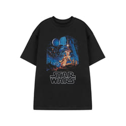 Star Wars Short Sleeved T-Shirt (Mens Black) - X-Large