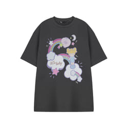 Polly Pocket Short Sleeved T-Shirt (Womens Grey) - Small