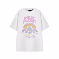 Polly Pocket Short Sleeved T-Shirt (Womens White) - XXX-Large