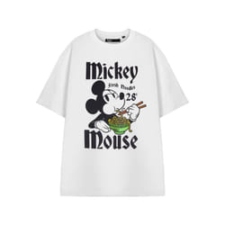 Disney Mickey Mouse Short Sleeved T-Shirt (Womens White) - X-Large
