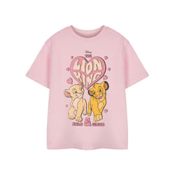 Disney Lion King Short Sleeved T-Shirt (Girls Pink) - 5-6 Years