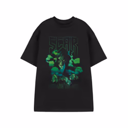 Disney Lion King Short Sleeved T-Shirt (Womens Black) - XXX-Large