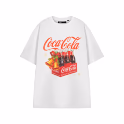 Coca Cola Short Sleeved T-Shirt (Unisex White) - XX-Large