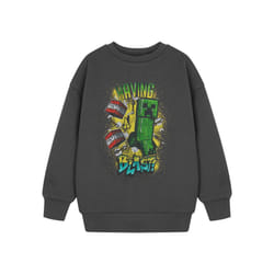 Minecraft Sweatshirt (Boys Grey) - 7-8 Years