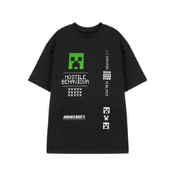 Minecraft Short Sleeved T-Shirt (Mens Black) - X-Large