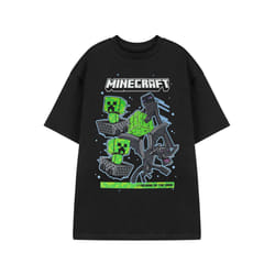 Minecraft Short Sleeved T-Shirt (Mens Black) - X-Large