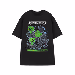 Minecraft Short Sleeved T-Shirt (Mens Black) - X-Large