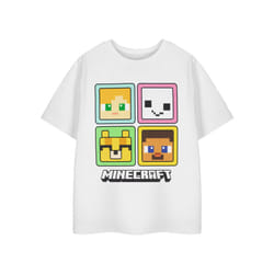 Minecraft Short Sleeved T-Shirt (Girls White) - 5-6 Years