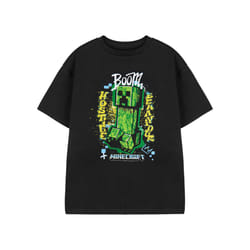 Minecraft Short Sleeved T-Shirt (Boys Black) - 5-6 Years