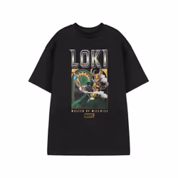 Marvel Short Sleeved T-Shirt (Mens Black) - X-Large